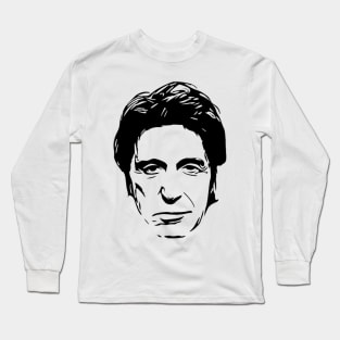 Al Pacino Stencil Artwork Long Sleeve T-Shirt